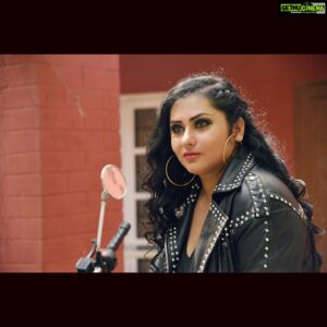 Namitha Instagram - It's Your Road. 
Others can Ride it With You,
No one can Ride it For You ! 🏍

#wolfguard 
#bikerchick 
#royalenfield 
#rideordiechick