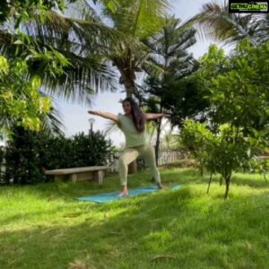 Namitha Instagram - Yoga begins right where I am ! Not where I was Yesterday,  Or not where I long To Be ! 
Breath in Gratitude, Exhale Negativity 🙏 

Happy International Yoga Day !🧘‍♀️

Thank you Hubbygaru @m_v_chowdhary for the Videos 📹🥰