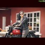 Namitha Instagram – It’s Your Road. 
Others can Ride it With You,
No one can Ride it For You ! 🏍

#wolfguard 
#bikerchick 
#royalenfield 
#rideordiechick
