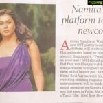 Namitha Instagram - Bigg Thank you to all !🙏 We have Successfully announced our upcoming OTT platform “Namitatheatre” . It had been a dream of mine, to do something good for the industry, that gave me so much and even more. Looking forward to Entertain you thru this OTT Namitha Theatre. Thank you to my co- partner Ravi Varma garu ,Manoj Krishna, Sunshine my Manager . Thank you to All the Media journalists,Print & Electronic media And last but not the least to my Machans ! Nandri 🤗 @m_v_chowdhary #Namita #theatre #ott #app #entertainment