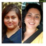 Namitha Instagram - Before / After The picture on the Left where I'm wearing Black is at least 9 to 10 years old. And the One on the Right is taken a few minutes ago, Sans Makeup or Any filter. The Reason for me to post this RN is only to spread awareness about Depression. In my Left pic, I am severely Depressed. And the worst part is that I did not even KNOW !! I only knew that I was uncomfortable and highly anti-social. I couldn't sleep at nights and I became heavily dependent on Food. I started ordering Pizza almost everyday. All of a sudden I became Bloated and Too out of shape. I was at my heaviest 97 kgs !!People started gossiping that perhaps I had succumbed to Alcohol. But I only knew that I got diagnosed with PCOD and THYROID!! I was highly Suicidal and nothing or no one could give me the peace of mind that I was looking for. And then after 5 and half looong years of Depression, I had finally found My Krishna.😇 and I found Maha Mantras Meditation. I never went to any doctor or had any Therapy. My therapy was my Meditation and my time that I spent in devotion to Krishna. I finally found Peace and I finally found Eternal Love. The Moral of this post is, that what you are Seeking Outside, is always within You, Inside!🙏 #krishnalove #harekrishna #wolfguard #meditationpractice