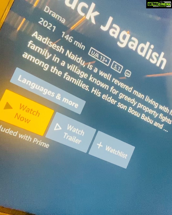 Nani Instagram - Humble request 🙏🏼 No pause No rewind No forward For the first watch atleast :) Watch it in a flow and experience the world of jagadish naidu and bhoodevipuram 🤍 Mee Nani