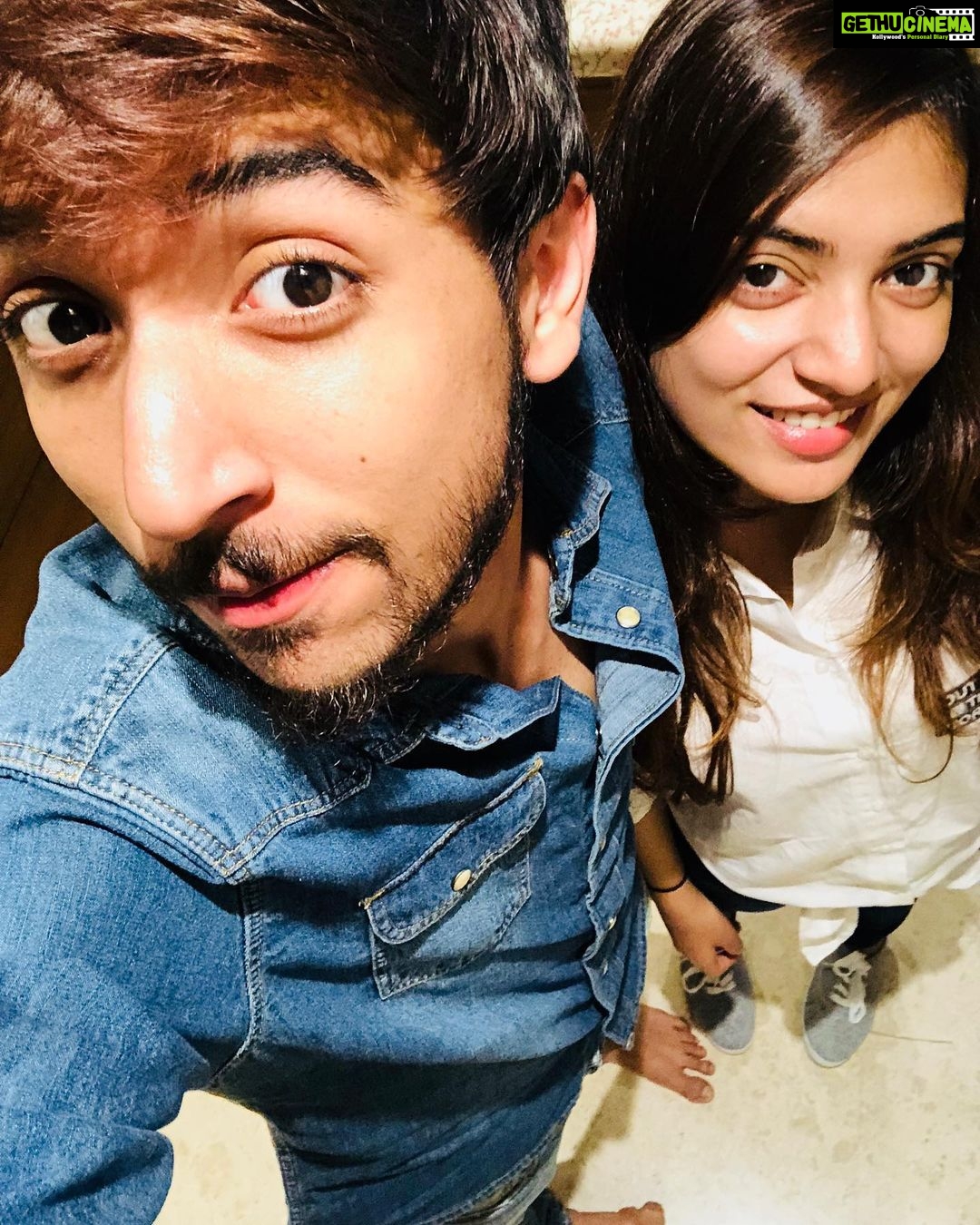 Nazriya Nazim Instagram - Happy birthday Ichu !! 💙💙💙 Forever my best birthday gift and first baby ! I love u beyond words … PS :yassssss we share the same birthday …my first birthday gift he was 😍 thank u umma Vapa 😉