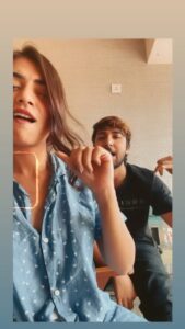 Nazriya Nazim Instagram - Aiiiyyy aiiyyy 😜

@naveen_nazim 🕺💃🏻