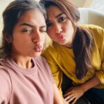 Nazriya Nazim Instagram - I missed her so much ..💞👭#prettiestsister #sisterfromanothermister