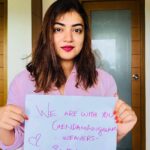 Nazriya Nazim Instagram - I am humbled to be associated with this noble cause which is a commendable effort to revive our weavers and their livelihoods in Chendamangalam. Am here by pledging all my support to the savetheloom.org campaign and extending my solidarity to the #WeAreWithYouChendamangalam movement. Share your pictures and let’s walk together in this journey ! @savetheloom_org