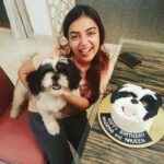 Nazriya Nazim Instagram - Throwback to one of my fav birthday cakes .... 🐶🙈❤️
