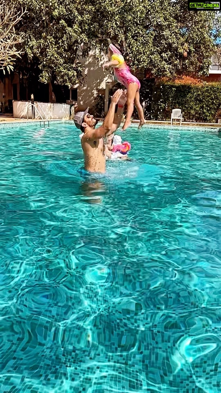Neha Dhupia Instagram - 🧿❤️🦄 …. @angadbedi @mehrdhupiabedi #babybedi #dhupiabedi #reels #reelsinstagram #feelitreelit #vacation #goa #nehadhupia #angadbedi
