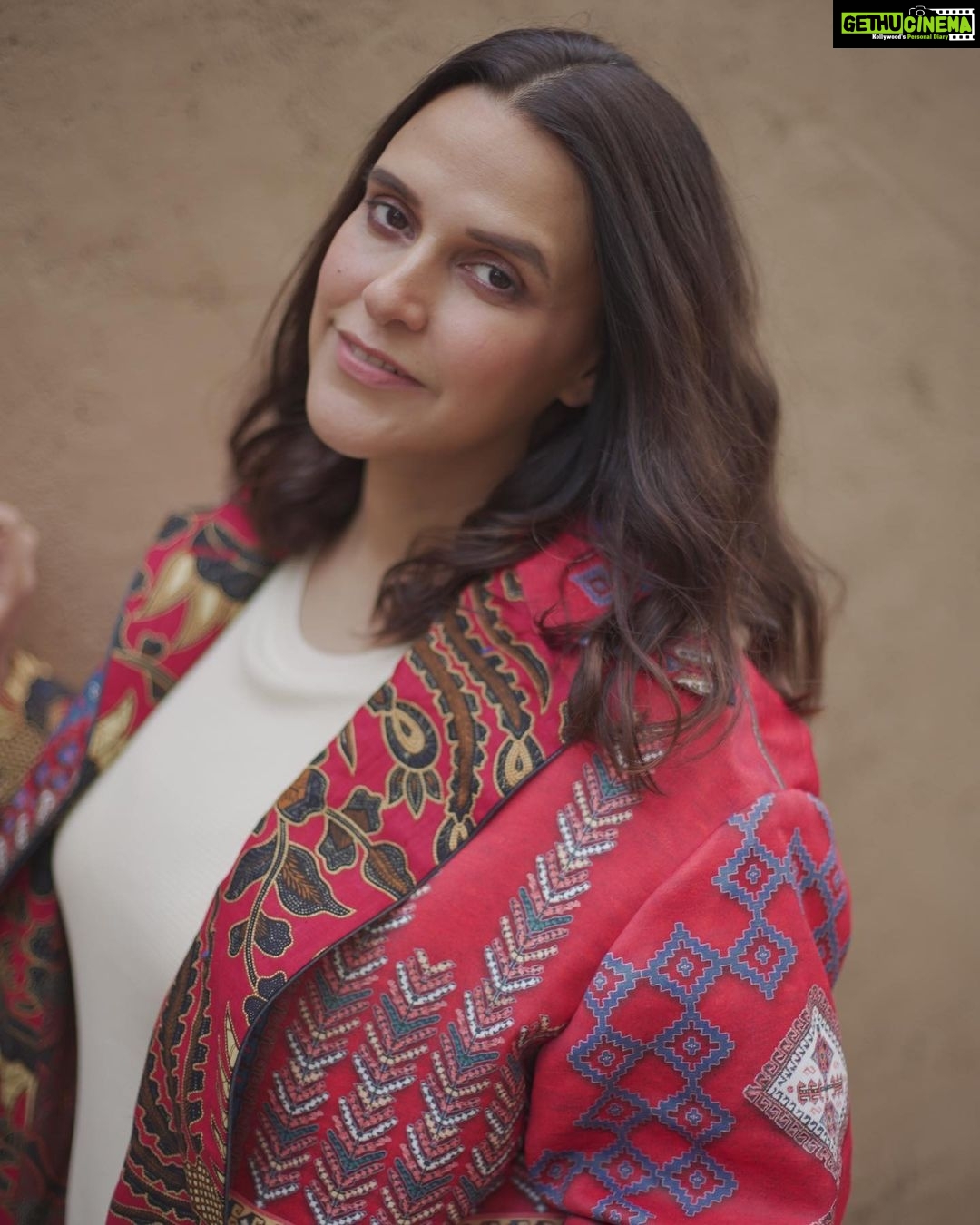 Neha Dhupia Instagram - #nofilter ❤️ ☀️ … #workmode in @rajdeep.ranawat.official @uniqloin @emiliopucci @jimmychoo 📸 @ikshitpatel muah