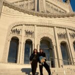 Neha Sharma Instagram – 👯‍♂️💫💕☀️ @aishasharma25 #sharmasisters Baha’ï Temple Chicago