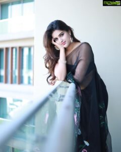 Nidhhi Agerwal Instagram - 🖤🧿 

Styled by @officialanahita 
Outfit: @shopmodernaari @publiquedom
Earrings: @rubansaccessories 
Pic: @thescienceofphoto