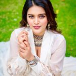 Nidhhi Agerwal Instagram - A flamingo in a flock of pigeons 🦩🦩🦩🦩🦩🦩🦩🦩🦩 #hero Styled by @officialanahita Outfit: @maddermuch Shoes: @dior Pic: @v_capturesphotography Makeup: @madhu_derangula