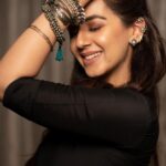 Nikki Galrani Instagram - La Vie Bohème 🖤 Ear Cuffs by @bhavyarameshjewelry Styled by @prathishta Assisted by @neha.trilok Hair by @ganesh_hair_architect Shot by @abhilash_rangi ✨
