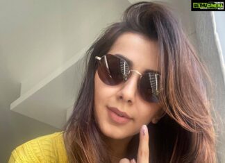 Nikki Galrani Instagram - #MakeItCount People !!! Please Go #Vote 🙏🏻 #TNElections2021