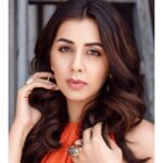 Nikki Galrani Instagram - She was chaos & beauty intertwined🧡 Make up & Hair by @reenapaiva & Team Outfit by @maxmara Earrings by @misho_designs Styled by @prajanyaanand Shot by @palaniappansubramanyam