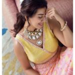 Nikki Galrani Instagram – Going with the Glow✨ 

Make up & Hair by @reenapaiva & team
Outfit by @bandananarulaofficial
Jewellery by @challani_jewellery
Shot by @prachuprashanth