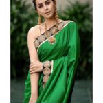 Nikki Galrani Instagram - Create the highest, grandest vision possible for your life, because you become what you BELIEVE ✨ Outfit by @bluedoor.the Jewellery by @chennaidiamonds Make up & Hair by @naturalssalon Styled by @prathishta Shot by @kiransaphotography