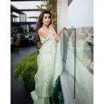 Nikki Galrani Instagram - #EidMubarak to all of you♥️🕌🌙 For @tifarachennai Outfit by #Shaanmukhi Earrings by @esmecrystals Make up & Hair by @bride_over Styled by @prathishta Shot by @kiransaphotography