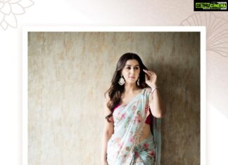 Nikki Galrani Instagram - For the Audio Launch of #Rajavamsam ✨ Outfit by @anjushankarofficial Make up & Hair by @page3salon Styled by @prathishta Shot by @camerasenthil