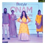 Nikki Galrani Instagram - This event made me feel like the festivities have already started because wherever I looked I saw the latest festive trends - especially in ethnic wear. There were so many of the signature creams & golds but all in a new avatar with contemporary embroideries and embellishments and very modern silhouettes. Also, festivities are not only for clothes but for everything fashion- shoes, bags, watches, makeup, everything that you would need to make your #Onam more stylish! Here’s to the start of the festive season with our very own Onam- and lots more! Thank you Lifestyle and the team for the wonderful honour and beautiful gifts. Have a great Onam ! Ellarakum Ente Onam Aashamsakal in advance ♥️ #HappyShopping #OnamCollectionbyLifestyle #LifestyleCelebratesOnam #MyFestiveStoryWithMelange @lifestylestores