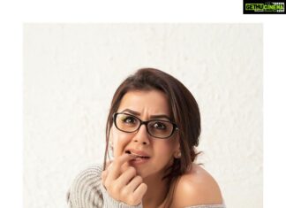 Nikki Galrani Instagram - Act #Serious they say 🤷🏻‍♀️🤓🤷🏻‍♀️ @prachuprashanth x @danam_mua x @geethy_anand