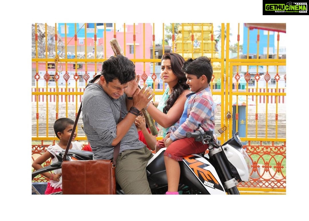 Nikki Galrani Instagram - Always fighting with him & torturing him😛👻💪🏻💁🏻♀️💪🏻 @actorjiiva #Kee #BTS