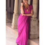 Nikki Galrani Instagram - For a recent event in #Karaikudi 💕 Outfit by @studio149 Styled by @kavithasantosh29 Make up & Hair by @naturalssalon ✨