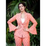 Nikki Galrani Instagram - For the #PressMeet of #Kee 🧡 Outfit by @PriyaAgarwal_Clothing Make Up by @ThatChennaiGirlMakeup Hair by @BeautyMaven_ Shot by @KiransaPhotography Styled by @Blueprint_By_Navya_Divya & @DesignByBlueprint