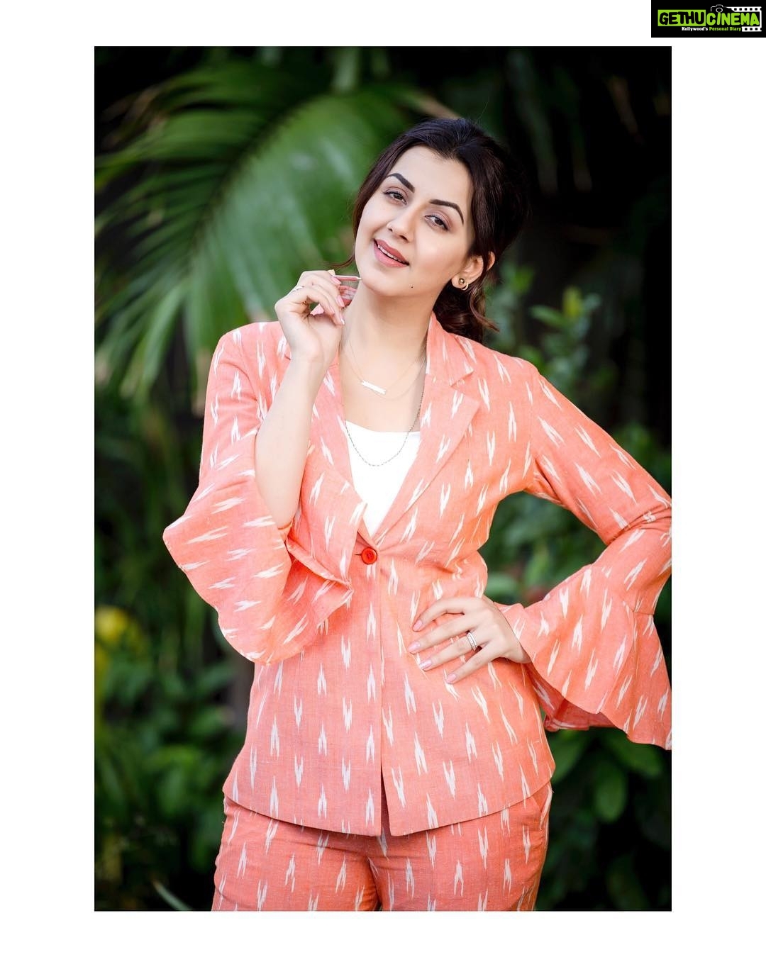 Nikki Galrani Instagram - For the #PressMeet of #Kee 🧡 Outfit by @PriyaAgarwal_Clothing Make Up by @ThatChennaiGirlMakeup Hair by @BeautyMaven_ Shot by @KiransaPhotography Styled by @Blueprint_By_Navya_Divya & @DesignByBlueprint