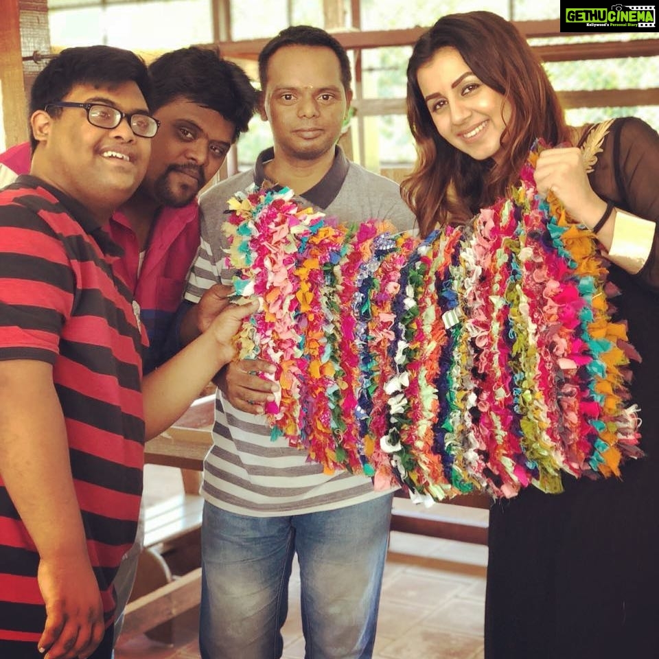 Nikki Galrani Instagram - Thank you @aplusmax for this super colourful & cute hand made mat ❤️ I loveeeeeeee it ❤️🤗