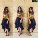 Nikki Galrani Instagram - #Repost @vksara ・・・ Beauty, Elegance, poise all in one picture!!!! The stunning Actress @nikkigalrani in a classy black ruffled skirt and Gold draped top by @montagebyritika Styling @vksara Event : #SIIMA PRESS MEET & SHORT FILM AWARDS ! #nikigalrani #siimaawards #styling #celebritystylist #fashion #kollywoodcinema #tamilmovies #actress #lovemyjob #costumedesigner #celebritystylist #workmode #❤️