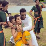 Nikki Galrani Instagram - Just some usual goofiness behind the scenes of #CharlieChaplin2 💛 #CaughtInTheAct 😋 @prabhudheva73