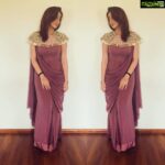 Nikki Galrani Instagram - For an event in Madurai today 😊 Styled by @vksara 🤗🤗 #Repost @vksara ・・・ So effortlessly elegant ! The beautiful South Indian Actress @nikkigalrani in a @nidhikashekharofficial Drape Saree by @tifarachennai with gold beaded cape for an Event in Madurai.