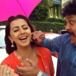 Nikki Galrani Instagram – My Reel Daddy taking extra care of me to keep me at bay from evil eyes❤😋🤣🤣🤣 #DrishtiBottu #NazarKaTeeka #BeautySpot #Cc2  #CharlieChaplin2 #PrabhuUncle #Cutest