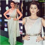 Nikki Galrani Instagram - At the @iifautsavam 2017 in a @tifarachennai outfit & #Bansri earrings 😊 Make up & Hair by #MirrorsHyd