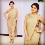 Nikki Galrani Instagram – In a @tifarachennai outfit & #Bansri earrings for the audio launch of #PremaLeelaPelliGola in Hyd 😊

Make up & Hair by #MirrorsHyd