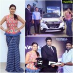 Nikki Galrani Instagram - Launched the new #Honda W-RV last night in Kerala 😊 #PremierHonda Styled by @aran.amritharam