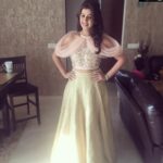 Nikki Galrani Instagram - In a @mandirabansalofficial for the audio launch of #MottaShivaKettaShiva ❤ Styled by @anaina.k Make up & hair by #Page3 😊