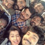 Nikki Galrani Instagram - Cheers to another wonderful journey😊 #MaragadhaNanayam wraps up ! Gonna miss u all ❤️❤️❤️ Much love😘😘😘 #Memories @aadhiofficial