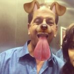 Nikki Galrani Instagram – Daddy dearest learning how to snapchat 🤗🤗🤗