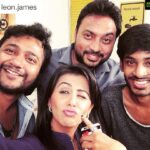 Nikki Galrani Instagram - #TBT #Fun #Promotions #TooMuchBiryani&Drama #Ko2 🙊🙈 #Repost @leon.james with @repostapp. ・・・ Promotions with Team KO-2 !