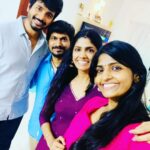 Niranjani Ahathian Instagram - Awww...How on earth cud a person be so nice n humble !!!!! Thanks for the lovely long conversation and memories @sivakarthikeyan ❤️🤗🤗 @desinghperiyasamy @kanithiru10