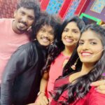 Niranjani Ahathian Instagram – Thank you for having me ❤️ had super fun shooting ❤️❤️ @vijaytelevision @kanithiru10 @rakshan_vj @vijaytvpugazh