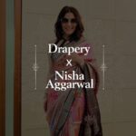 Nisha Agarwal Instagram - It's the #AarambhOfTheFuture with @draperysilk Each saree in their Aarambh collection is made to be different and futuristic. Right from the way it’s woven to the designs and motifs on the beautiful silk. Everyone deserves to wear a saree that represents their personality, so I’m glad I could work with @draperysilk and show off my individuality. #aarambhcollection #futureofsilksaree #womenofdrapery #draperysilk #respinningtraditions #paidpartnership