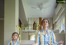 Nisha Agarwal Instagram - Expectation Vs. Reality! I’m not complaining in this situation, I’m always happy to cuddle my lil love ❤️ #momlife #letthembelittle #meditation #mumbaimomblogger #lifestyleblogger Mumbai, Maharashtra