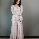 Nisha Agarwal Instagram - Wearing one of my favorite designer’s @ritikamirchandani her intricate embroidery and modern silhouettes make for the perfect festive attire. #indianwear #modernindianwear #indowesternwear #indiandwsignerwear