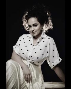 Nithya Menen Instagram - Polka dots and curls🤍
📷: @beejlakhani
Styled by: @ekalakhani @sonakshivip @nupur_p for @team___e
Make up by: @makeupbylekha, assisted by @a_little_sip_of_fashion 
Hair by: @rohit_bhatkar
.
From our #selflove series 🌸
