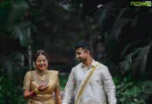 Nithya Ram Instagram - Mr&mrs❤️ Pc: @raj.rj