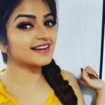 Nithya Ram Instagram - "Relax Ur soul and have a peaceful sleep"😊😊🤗😌💛🧡💛🌌🌌 #goodnightloves❤️