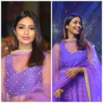 Nivetha Pethuraj Instagram - Wearing @sarithareddystudio for my Telugu debut #mentalmadhilo 💜 Thank you @sarithareddystudio for this fabulous outfit 💜